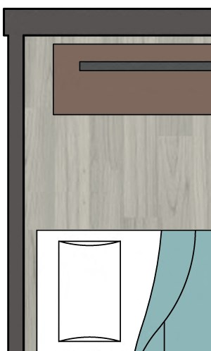 Floorplan Photos Gallery Lofts at Monroe | Studio 476 Sq. Ft.